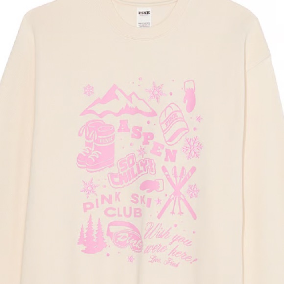 🔥VS Pink NEW RELEASE classic crew pullover sweatshirt sweater sz XL NWT - Picture 8 of 15